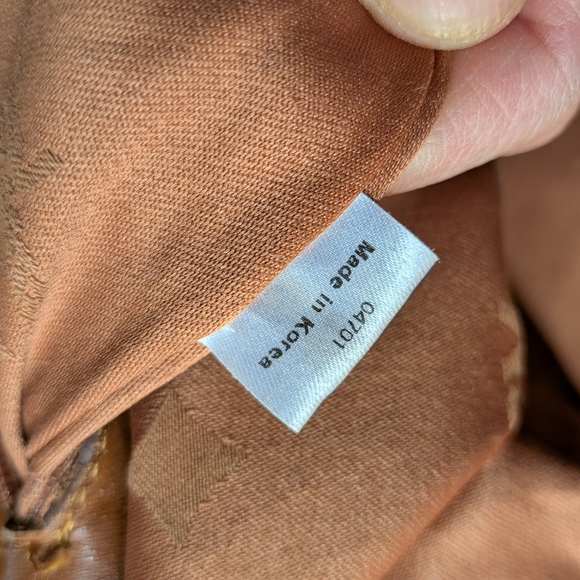 MCM Brown and Tan Logo Satchel - Picture 6 of 11